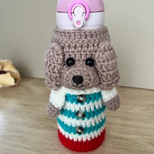 mayu♪チワワ　ペットボトルカバー♪毛糸　あみぐるみ　ハンドメイド☆ mayu様専用♪チワワ ペットボトルカバー♪毛糸 あみぐるみ