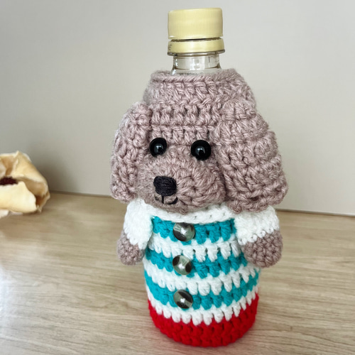 オーダー　saruwannko様　ペットボトルカバー　ハンドメイド　トイプー オーダー saruwannko様 ペットボトルカバー ハンドメイド トイプー