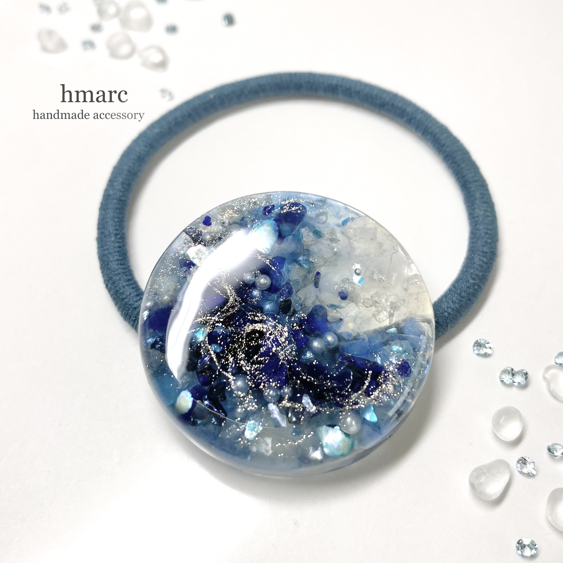 新作☆レジンヘアゴム　大人の髪飾り　八重桃グラデーション 新作☆レジンヘアゴム 大人の髪飾り 八重桃グラデーション 桃の花 髪飾り