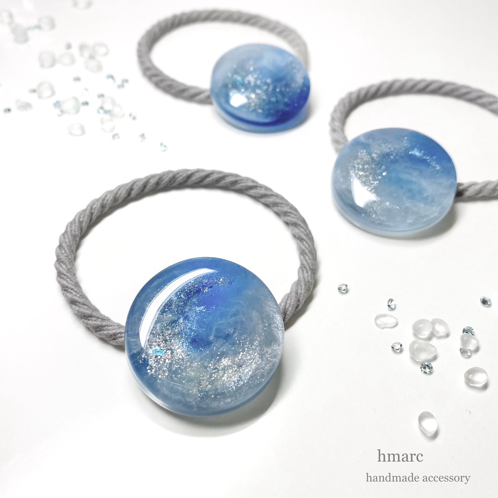 Amazon.co.jp: レジン 大人可愛い ヘアゴム ポニーフック ブローチ