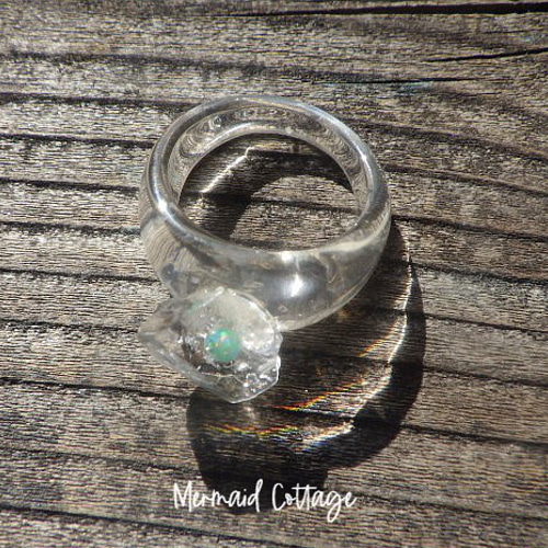 ヴィンテージ ブルー グリーン オパール シルバー デザインリング Opal ヴィンテージ ブルー グリーン オパール シルバー デザイン