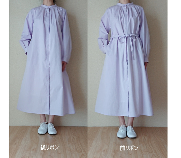 ２WAYコットンタックワンピース　Lavender 12枚目の画像