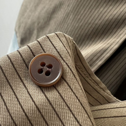 ブラウス レディース 長袖 カジュアル ラウンドカラ― シャツ ファッション ストライプ WFT120 19枚目の画像