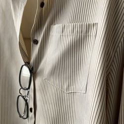 ブラウス レディース 長袖 カジュアル ラウンドカラ― シャツ ファッション ストライプ WFT120 17枚目の画像