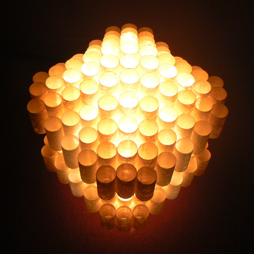 和紙の手作りランプシェード 美濃和紙使用 [楽] 10-1 どこにもない癒し