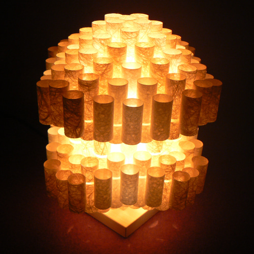 和紙の手作りランプシェード 美濃和紙使用 [楽] 10-1 どこにもない癒し