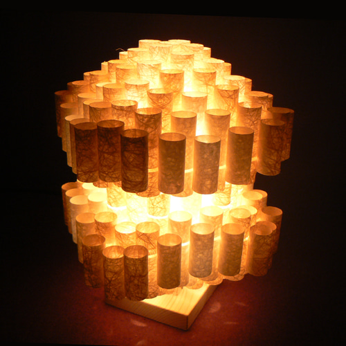 和紙の手作りランプシェード 美濃和紙使用 [楽] 10-1 どこにもない癒し