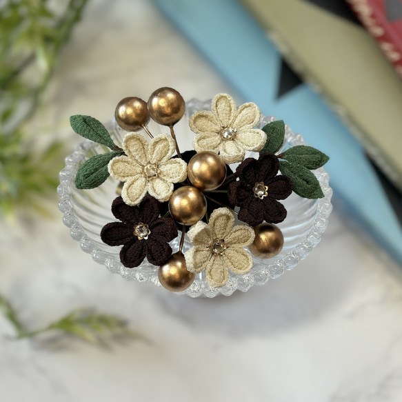 入卒園式に！【佳(よし)】〈髪飾りにもなるブローチ〉入学式