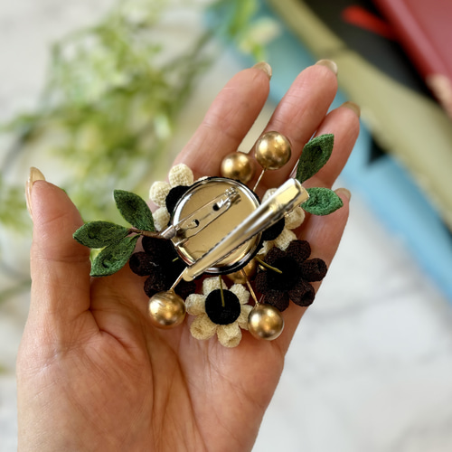 入卒園式に！【佳(よし)】〈髪飾りにもなるブローチ〉入学式