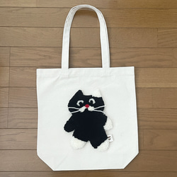 ★Nyan bag★ 我在帆布手提包裡加了一個可愛的貓地毯♪♪ 第3張的照片