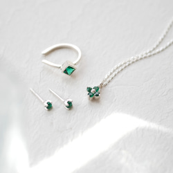 母親節限定）流行珠寶 3 件組祖母綠五月生日石 第4張的照片