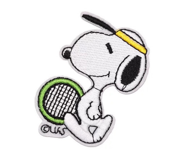 テニス　スヌーピー  アイロンワッペン 1枚 2枚目の画像