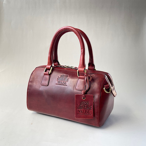 数量限定】英国デザイン牛革かばんValiseミニボストン ブラック