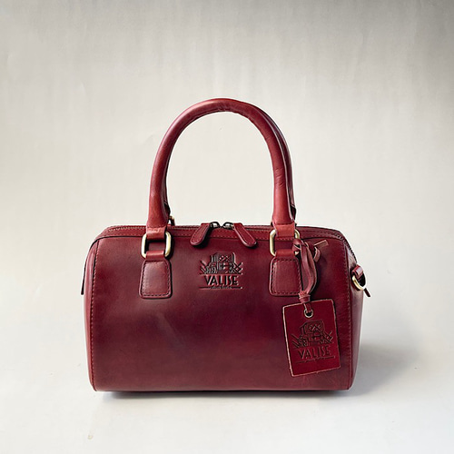 数量限定】英国デザイン牛革かばんValiseミニボストン ブラック