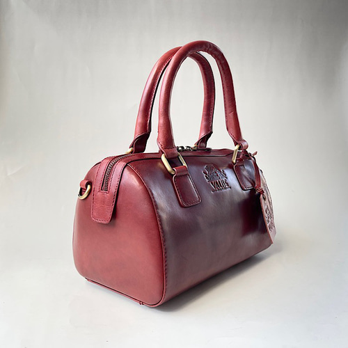 VALISE ミニボストンバッグ 数量限定】英国デザイン牛革かばんValiseミニボストン ブラック