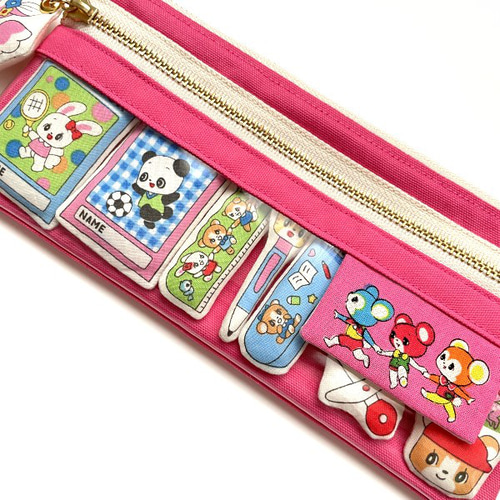 レトロでかわいい文房具が着せ替えできちゃう！ペンケースDX