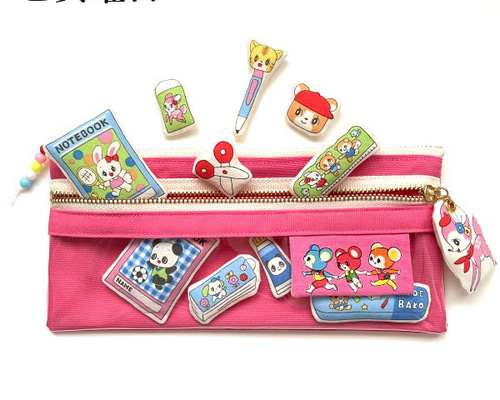 平成レトロ サンエックス ペンケース 文房具 小人 かぼちゃ 笛吹き