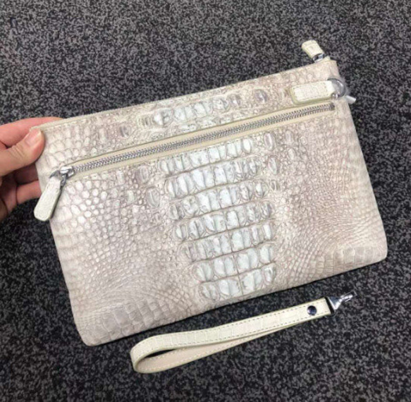 新品ヒマラヤ骨皮クロコダイル革クラッチバッグ セカンドバッグ男女兼用 