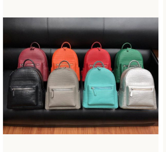 ワニ革 鞄 クロコダイルレザー リュックサック バックパック デイパック 通勤 通学 女性 レディース 学生 大容量 大 