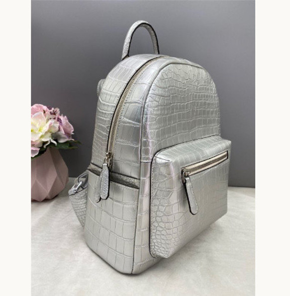 ワニ革 鞄 クロコダイルレザー リュックサック バックパック デイパック 通勤 通学 女性 レディース 学生 大容量 大 