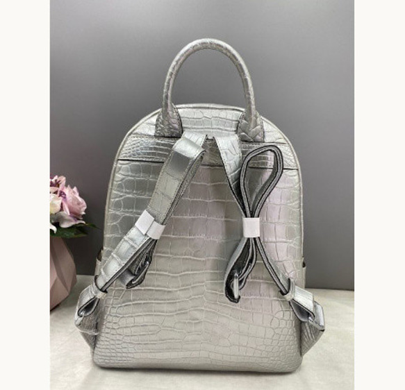 ワニ革 鞄 クロコダイルレザー リュックサック バックパック デイパック 通勤 通学 女性 レディース 学生 大容量 大 