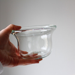 吹きガラスのうつわ　花瓶　フラワーベース　サラダボウル　フルーツボウル　デザートボウル　再生ガラス 2枚目の画像
