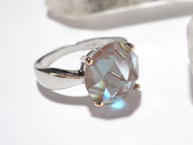 約11mm・ローズカットサフィレットのソリテールシルバーリング 58,800円