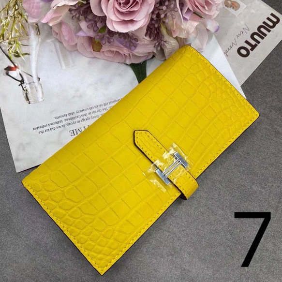 クロコダイル レザー ワニ革 本革 長財布 二つ折り財布 ビジネス財布 センターカット 一枚革 9色選択可 二つ折り財布 一枚革 クロコダイル ワニ革 本革 ビジネス財布 9色選択可 レザー センターカット 長財布 K1671749832(12900円)