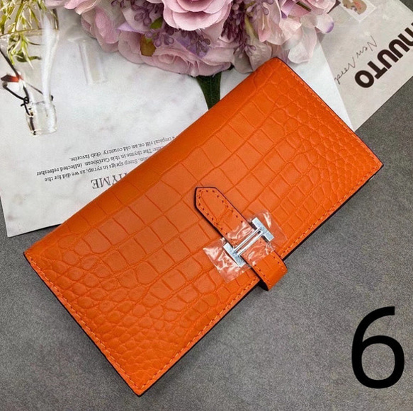 クロコダイル レザー ワニ革 本革 長財布 二つ折り財布 ビジネス財布 センターカット 一枚革 9色選択可 二つ折り財布 一枚革 クロコダイル ワニ革 本革 ビジネス財布 9色選択可 レザー センターカット 長財布 K1671749832(12900円)