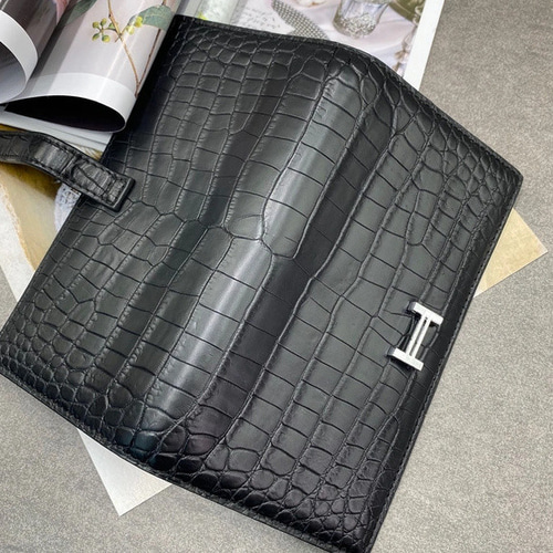 クロコダイル レザー ワニ革 本革 長財布 二つ折り財布 ビジネス クロコダイル レザー ワニ革 本革 長財布 二つ折り財布 ビジネス