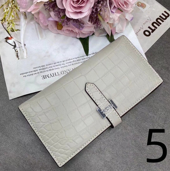 クロコダイル レザー ワニ革 本革 長財布 二つ折り財布 ビジネス財布 センターカット 一枚革 9色選択可 二つ折り財布 一枚革 クロコダイル ワニ革 本革 ビジネス財布 9色選択可 レザー センターカット 長財布 K1671749832(12900円)