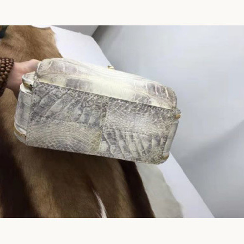 天然ワニ革 ヒマラヤ クロコダイル レザー 本革 腹部 多機能 2way  