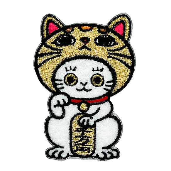 LUCKY CAT RIGHT HAND ( ラッキーキャットライトハンド ）ステッカーワッペン 1枚目の画像