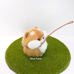 【受注生産】まんまる拒否柴犬　～Wool Farm～　羊毛フェルト 4枚目の画像