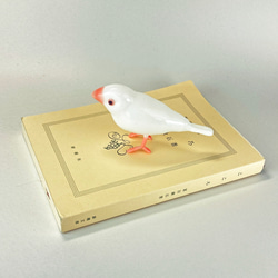 白文鳥（３）　中空ガラスの動物置物　オブジェ　ガラス細工 9枚目の画像