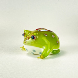 ツノガエル 中空ガラスの動物置物 オブジェ ガラス細工 その他置物