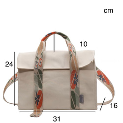 ファッションシンプル帆布　レディース日常用　ショルダーバッグ 16枚目の画像