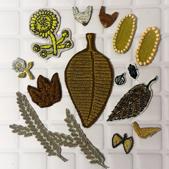 ミナペルホネン ワッペンモチーフ 14点セット ワッペン・アップリケ