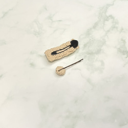 立體編織毛線三股辮泡芙花頭飾髮夾 第4張的照片