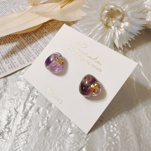 ねまさん専用♡訳あり 天然石 1粒ピアス イヤリング 幸運を呼ぶ♡天然石一粒ピアス/イヤリング イヤリング