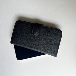 手帳型スマホケース　本革　名入れ可　カード収納　　　iphoneケース　レザー 5枚目の画像