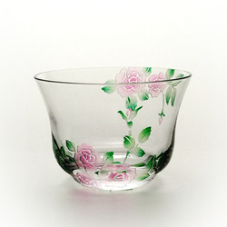 薔薇の冷茶グラス【ピンク】 3枚目の画像