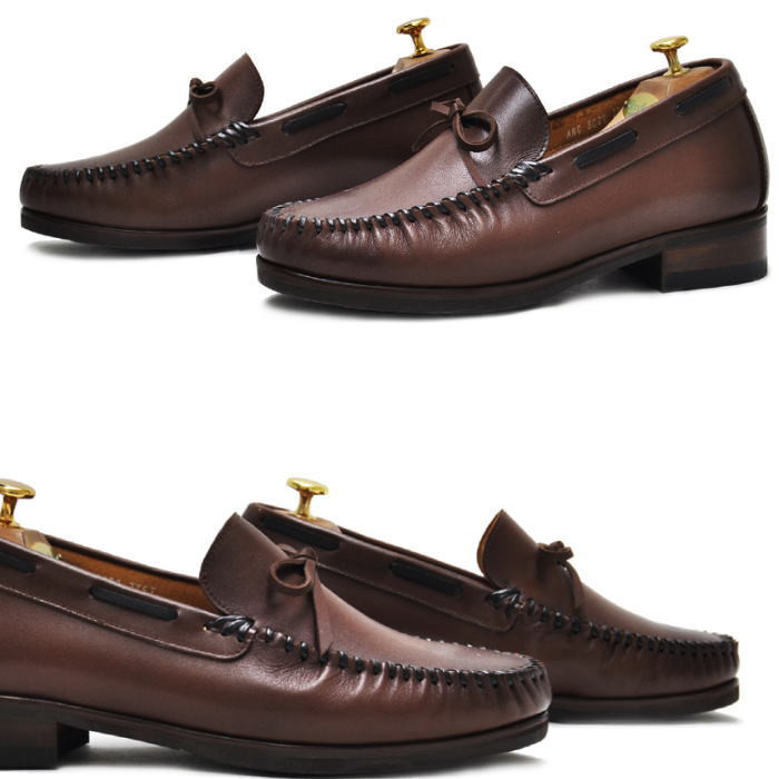 レザーローファー  本革ローファー メンズローファー 本革 オーダーシューズ 靴