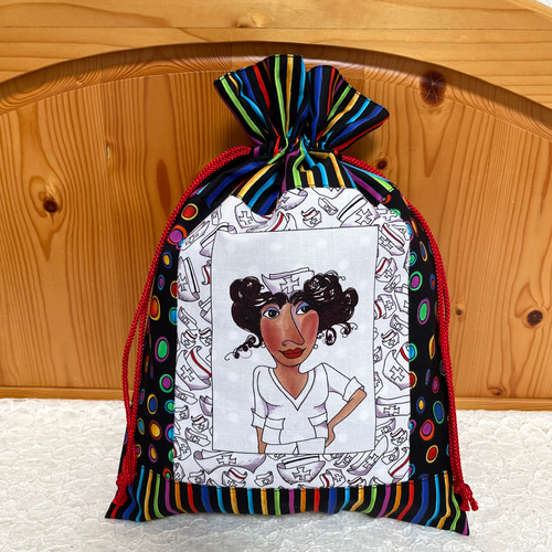 ロラライハリス 巾着＊ナース 巾着袋 YUKI 通販｜Creema(クリーマ  