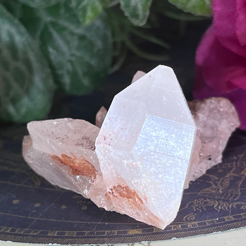 ヒマラヤ✨ マニカラン産 ピンク水晶 原石 クラスター 天然石 東洋