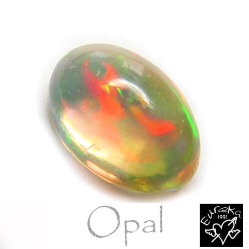 ファイアーオパール メキシコオパール ルース  天然石 10月 誕生石 0.8ct  メキシコ産 trr75