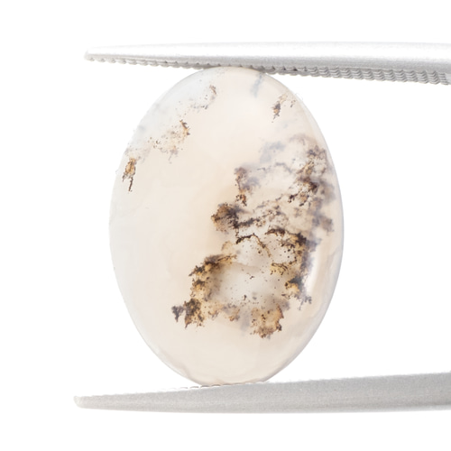 可憐な雰囲気のルース】デンドリティックアゲート 6.95ct 天然石 まる