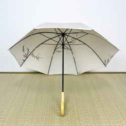 日傘  50cm  【和を感じる着物地素材】防水・UVカット加工付き 6枚目の画像