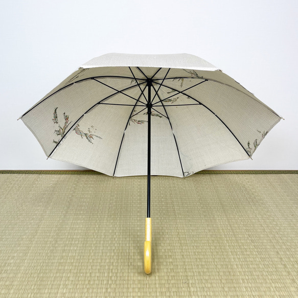 日傘  50cm  【和を感じる着物地素材】防水・UVカット加工付き 6枚目の画像