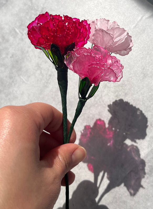母の日のカーネーション　カーネーション　母の日ギフト　母の日のプレゼント　枯れないお花　ピンク 7枚目の画像